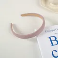 Détail d'un serre-tête tissé rose clair avec doublure intérieure pour un coiffage doux - 16# Sergé (2cm)