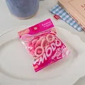 Pink gradient high-elastic seamless hair ties in baby size mixed retail packaging - Pink Gradient Mixed