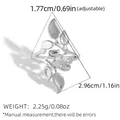 Verstellbarer Ring aus Edelstahl in Silber mit elegantem Blatt-Design - Silberblatt-Stil (2512192)