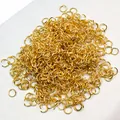 Anellini aperti placcati in oro per creazione di gioielli fai-da-te e accessori - 0.7x4mm / Oro