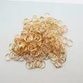 Anellini aperti dorati sfusi per creazione di gioielli fai-da-te e collane a mano - 1x12mm / 100g / circa 400 pezzi / Oro KC