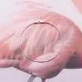 Anillo de metal plateado para joyería DIY con conector de múltiples orificios para aretes - Grande (4cm) / Plateado