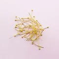 Großpackung goldene Kugelkopfstifte aus Kupfer für DIY-Schmuckherstellung und Perlen - Goldimitat