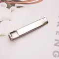 Polished silver metal duckbill hair clip on elegant floral background for DIY accessories - Large Minimalist Style (A111-1#) / 6.0cm