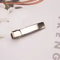 Polished silver metal duckbill clip for hair DIY accessories on floral background - Medium Minimalist Style (A111-2#) / 5.0cm