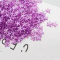 Fiori viola a cinque petali in resina con strass per artigianato fai-da-te e nail art - Viola