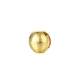 Detailansicht vergoldeter minimalistischer Kugel-Ohrringe mit spiegelndem Finish - Kugelförmiger Polierter Stil (7) / Gold