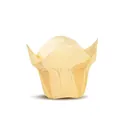 Bruine tulp cupcake vormpjes van vetvrij papier voor muffins op witte basis - Lotusbeker Natuurlijk / Natuurlijk