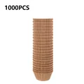 Bulk pack of 1000 pieces brown oil-proof paper muffin cups for baking and cupcakes - Greaseproof Paper Liner / Natural