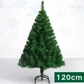 Detailansicht eines 120 cm dichten grünen künstlichen Weihnachtsbaums mit Metallständer - 1.2m Klassischer Baum (1.2m)