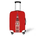 Red London Big Ben theme suitcase cover made of elastic polyester fabric - Red Big Ben (15)