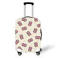 Suitcase cover with London style Union Jack and crown print on polyester fabric - Size S (18-20 Inch) / Union Jack Crown (03)