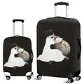 Elastic luggage cover featuring a vintage woman on the moon and starry sky design - Moon Reading (12)