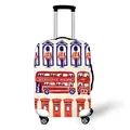 Polyester luggage cover with London bus and guard pattern for travel suitcase - Buckingham Palace Guard (13)