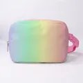 Regenbogen-Gürteltasche mit Farbverlauf, rosa verstellbarem Gurt und Canvas-Struktur - Lila Verlauf