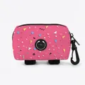 Porta sacchetti igienici per cani rosa acceso con motivi geometrici vivaci - Motivo Geometrico Colorato Rosa Fucsia(10)