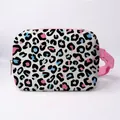 Fashionable leopard print fanny pack with pink adjustable strap and durable fabric for women - Multicolor Blue Pink Leopard Style (06)