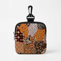 Draagbare hondensnacktas met paisley patroon en karabijnhaak voor training - Vintage paisley patchwork / Vierkant