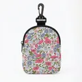 Floral training treat pouch for dogs with hook, durable portable storage bag - Oval 10