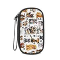 Digital accessory organizer bag featuring a dog mom print and cartoon pet dog patterns - Dog Mom Theme Style