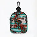 Draagbare beloningszak voor honden met tribale prints en zwarte bevestigingsclip - Southwest Etnische Patchwork / Ovaal