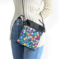 Vintage floral mini crossbody phone bag for women with adjustable strap and zip closure - Colorful Small Floral (16)