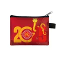 Porte-monnaie serpent du zodiaque 2025 rouge avec imprimé cartoon pour le Nouvel An chinois - Texte du Zodiaque 2025 Rouge (04)