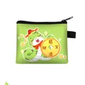 Petit porte-monnaie serpent vert avec fermeture éclair et motif dessin animé - Serpent de Richesse Vert Fruit (20)