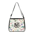 Cute turtle print tote bag with adjustable strap and sea animal pattern decoration - Watercolor Marine Life Collage Style (05)