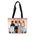 Bolso tote de lona con estampado de ilustración de moda de cuatro mujeres elegantes - Ilustración Social de Bar Rosa (14)