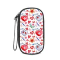 Custodia da viaggio con stampe mediche come siringhe e forme di cuore - Stile Medico Cuore Bianco (02)