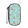 Hellblaue Reise-Organizer-Tasche aus Canvas mit medizinischen Pflege-Motiven - Hellblauer Medizinischer Rollenstil (08)
