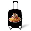 Elastic suitcase cover with Shiba Inu on fried rice art against a starry galaxy - Shiba Omelet Rice Space (07)