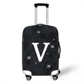 Elastic luggage protector with camouflage print and white flight pattern design - Style V (22)