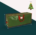 Waterproof army green Christmas tree storage bag with red handles and size dimensions - Green - M