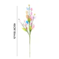 Ramo pasquale da 46 cm con fiori di ciliegio rosa, uova colorate e piccolo coniglio bianco - Ramo di Uova di Pasqua Coniglio