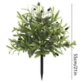 Naturgetreue 55cm künstliche Olivenbaum-Pflanze mit grünen Blättern für die Innendekoration - Dichte Olivenbaumform / Olivenzweig Pfahl Stil
