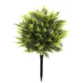 Künstliche Buchsbaumkugel Gartenstecker mit dichten Blättern für die Außendekoration - Kiefernnadel Stecker Baum (A089)