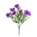 Künstlicher violetter Stiefmütterchen-Strauß für Heim- und Gartendekorationen - Lila