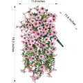 Detailansicht künstlicher violetter Seidenblumen in Rosa mit Maßen von 49 cm Höhe - Rosa