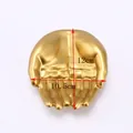 Golden heart-shaped hands resin jewelry holder and decor stand, 12cm x 10.5cm size - Gold
