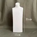 Λευκή ανάγλυφη βάση προτομής ρητίνης 31cm για κομψή παρουσίαση κολιέ και κοσμημάτων - Μεγάλο / Κοκκώδες Λευκό