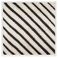 Silk-like 60x60cm square scarf featuring classic black and beige diagonal stripes - 60CM / Off-white and Black Patchwork