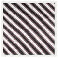 Silk-like satin square scarf featuring artistic contrast stripes in black and purple - 60CM / Taro and Black Patchwork