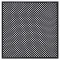 55x55cm square silk scarf with classic white polka dots on a black background - Standard Size / Black