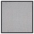 55x55cm chic polka dot silk square scarf with minimalist black border for women - Standard Size / White