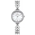 Orologio al quarzo argento GoGoey da donna con cinturino a sirena in cristallo e quadrante - Quadrante Bianco Argento Fresco