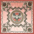 Elegante zijden sjaal van 90cm met roze barokpatronen en gouden leeuwembleemmotief - 90cmx90cm / Roze