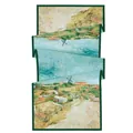 Van Gogh oil painting style silk scarf with Montmartre vegetable garden design - 180cm / Vegetable Gardens in Montmartre Style