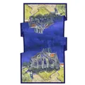 180cm Van Gogh oil painting silk scarf with Church at Auvers art print for women - 180cm / The Church in Auvers Style